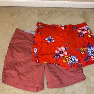 Two pairs of old navy shorts
